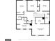 Upstairs floor plan featuring bedrooms, bathrooms, laundry room, and walk-in closet for the primary bedroom at 150 Ivy Chase Loop, Dallas, GA 30157