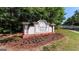 Parkside Village community entrance sign with flower beds and lush landscaping at 30 Saint Charles Pl, Sharpsburg, GA 30277
