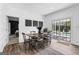 Bright dining room adjacent to the backyard, and modern décor at 65 Hill Top Cir, Grantville, GA 30220