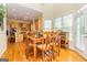 Bright dining room with hardwood floors and large windows at 325 Elderberry Trl, Fayetteville, GA 30214