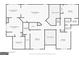 Second floor plan featuring multiple bedrooms, bathrooms and large closets with dimensions at 325 Elderberry Trl, Fayetteville, GA 30214