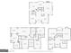 Complete set of floor plans including the first floor, second floor, and basement layout with dimensions at 325 Elderberry Trl, Fayetteville, GA 30214