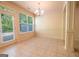 Bright dining area with chandelier fixture and natural light at 3526 Brockenhurst Dr, Buford, GA 30519