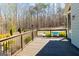 Inviting back deck overlooking a refreshing in-ground pool and lush landscaping, perfect for outdoor entertaining at 109 Lighthorse Blvd, Mcdonough, GA 30252