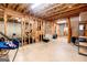 Unfinished basement area awaiting your personal touch, with room for exercise equipment at 109 Lighthorse Blvd, Mcdonough, GA 30252