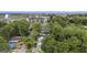 Aerial view of homes surrounded by mature trees in a suburban neighborhood at 3378 La Vista, Hapeville, GA 30354