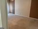 Spacious bedroom featuring neutral carpet and two-tone walls at 1028 Field View Dr, Mcdonough, GA 30253