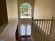 Bright foyer featuring a decorative chandelier and large window allowing ample light at 1028 Field View Dr, Mcdonough, GA 30253