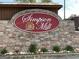 Community sign for Simpson Mill featuring stone base and decorative lettering at 1028 Field View Dr, Mcdonough, GA 30253