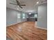 Stylish open-concept design highlighting the living room, dining area, and modern kitchen at 487 Eastside Dr, Dacula, GA 30019