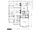 Detailed floor plan showcasing a spacious layout with a vaulted living room, Primary bedroom, and two-car garage at 2331 Hollonville Rd, Brooks, GA 30205