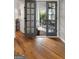 Hardwood flooring opening to an outdoor deck or patio at 216 Southwick Ln, Peachtree City, GA 30269