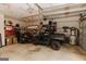 This garage has plenty of space for storage and an ATV at 15 Pine Run Rd, Carrollton, GA 30116