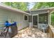 Wood deck with an outdoor seating area and a view of the woods at 146 Highland Cir, Mcdonough, GA 30253
