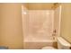 Clean bathroom showcasing a tub/shower combination with white surround at 11224 Aliyah Dr, Hampton, GA 30228