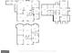 Three floor plans showcasing the layout with kitchen, bedrooms, living room, dining area, and loft at 105 Suffolk Pl, Fayetteville, GA 30215