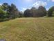 Large backyard with grass and trees at 495 Mcgiboney Ln, Covington, GA 30016