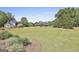 Spacious backyard with expansive lawn, mature trees, and a view of the home's exterior at 780 Birkdale Dr, Fayetteville, GA 30215