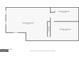 Unfinished basement floorplan with dimensions of 22'3