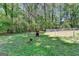 Spacious fenced-in backyard featuring lush greenery, mature trees, and an open layout at 4735 Rabbit Farm Rd, Loganville, GA 30052