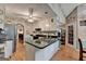 Open kitchen layout with granite counters and island sink at 4735 Rabbit Farm Rd, Loganville, GA 30052