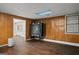 Recreational area with a ping pong table setup, vinyl flooring, and access to other rooms at 4014 Golfview Dr, Villa Rica, GA 30180
