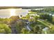 Aerial view of lakefront property with golf course at 110 Cadmium Ct, Peachtree City, GA 30269