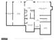 Basement floor plan featuring garage, exercise room, and storage dimensions at 110 Cadmium Ct, Peachtree City, GA 30269