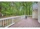 Spacious back deck that is great for entertaining guests at 5640 Rolling Oaks Dr, Cumming, GA 30040