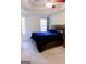 The main bedroom features carpeted floors, a tray ceiling with a ceiling fan, and lots of natural light at 25 Pacific Ave, Sharpsburg, GA 30277