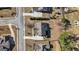 An aerial view showcases a home's roof, driveway, landscaping, and proximity to neighboring properties at 240 Sturry Dr # 71, Mcdonough, GA 30252