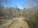 Backyard view of the property's pond and surrounding landscape at 526 Mount Carmel Church Rd, Temple, GA 30179