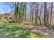 Image of the grassy backyard, surrounded by tall trees providing ample shade at 5284 Silver Creek Sw Dr, Lilburn, GA 30047