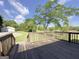 View from a wooden deck overlooking the yard at 72 S Bethany Rd, Mcdonough, GA 30252