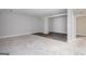 Spacious basement area featuring newly painted walls, ready for new flooring and personalization at 1620 Saddle Ridge Way, Sandy Springs, GA 30350