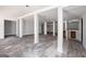 Unfinished basement area with visible support beams and some exposed utilities at 1620 Saddle Ridge Way, Sandy Springs, GA 30350