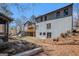A spacious backyard with an exterior, and a small shed at 1620 Saddle Ridge Way, Sandy Springs, GA 30350