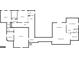 An overhead floorplan depicting the layout of the home including the primary bedroom, secondary bedrooms, bathrooms, and basement access at 1620 Saddle Ridge Way, Sandy Springs, GA 30350