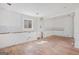 Spacious kitchen ready for remodel with tiled backsplash, hardwood floors, and lots of natural light at 1620 Saddle Ridge Way, Sandy Springs, GA 30350