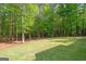 Expansive, lush backyard with mature trees offering shade and privacy at 2698 Pleasant Grove Church Rd, Villa Rica, GA 30180