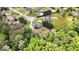 Scenic aerial shot showcasing a neighborhood with well-maintained homes, landscaping and inviting community atmosphere at 1112 Haver Ct, Mcdonough, GA 30252