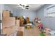 A spacious basement area, currently used as a playroom, offers versatility and ample storage options at 1112 Haver Ct, Mcdonough, GA 30252