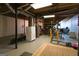 Unfinished basement space with exposed ductwork, utility, and ample room for a variety of uses at 215 Ridge Rd, Tyrone, GA 30290