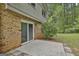 Brick patio with easy access to the yard at 269 Malone Cir, Fairburn, GA 30213
