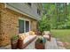 Relaxing patio space with comfortable seating and manicured landscaping at 269 Malone Cir, Fairburn, GA 30213