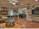 Spacious living area with fireplace and access to other rooms in the home at 678 Oak Grove Rd, Mcdonough, GA 30253