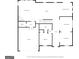 Floorplan of first floor showing Gathering room, kitchen, pantry, garage, living room, and dining room at 130 Sycamore Row, South Fulton, GA 30331
