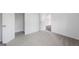 Cozy bedroom features neutral carpet, one large closet and natural light at 1953 Azure Grove Ct, Marietta, GA 30008