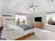 Bedroom with a tray ceiling, ceiling fan, and natural light at 421 Hampton Rd, Fayetteville, GA 30215