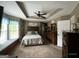Bedroom featuring a coffered ceiling, bed, and built-in window seat at 332 Wyngate Rd, Auburn, GA 30011